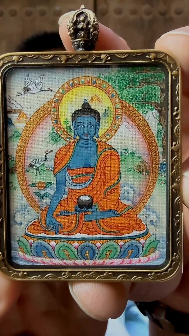 吊坠嘴哥严选——924药师佛唐卡