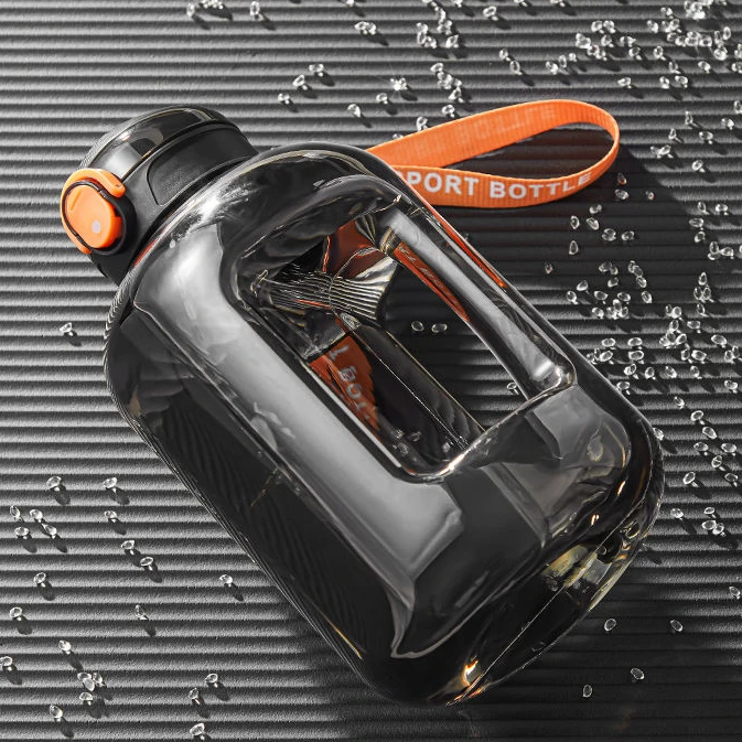 1.2L大容量水杯耐用男士运动大水壶食品级吨吨桶大肚杯锁扣防漏