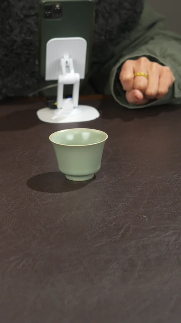 瓷宣宝汝瓷原矿原釉手工作品