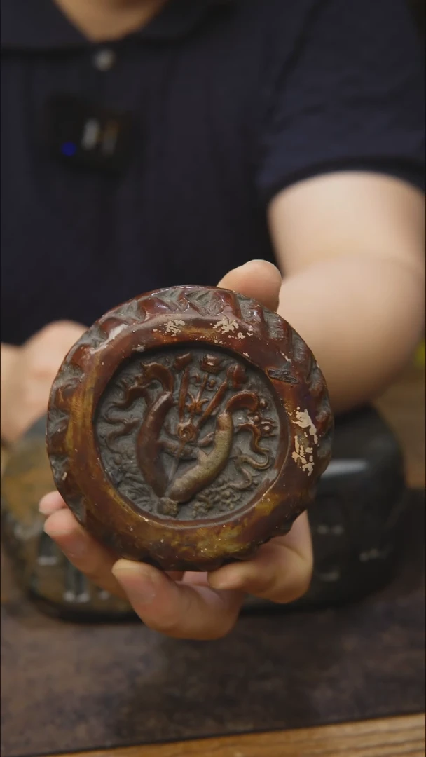 甘石陶艺麻线鼓款632