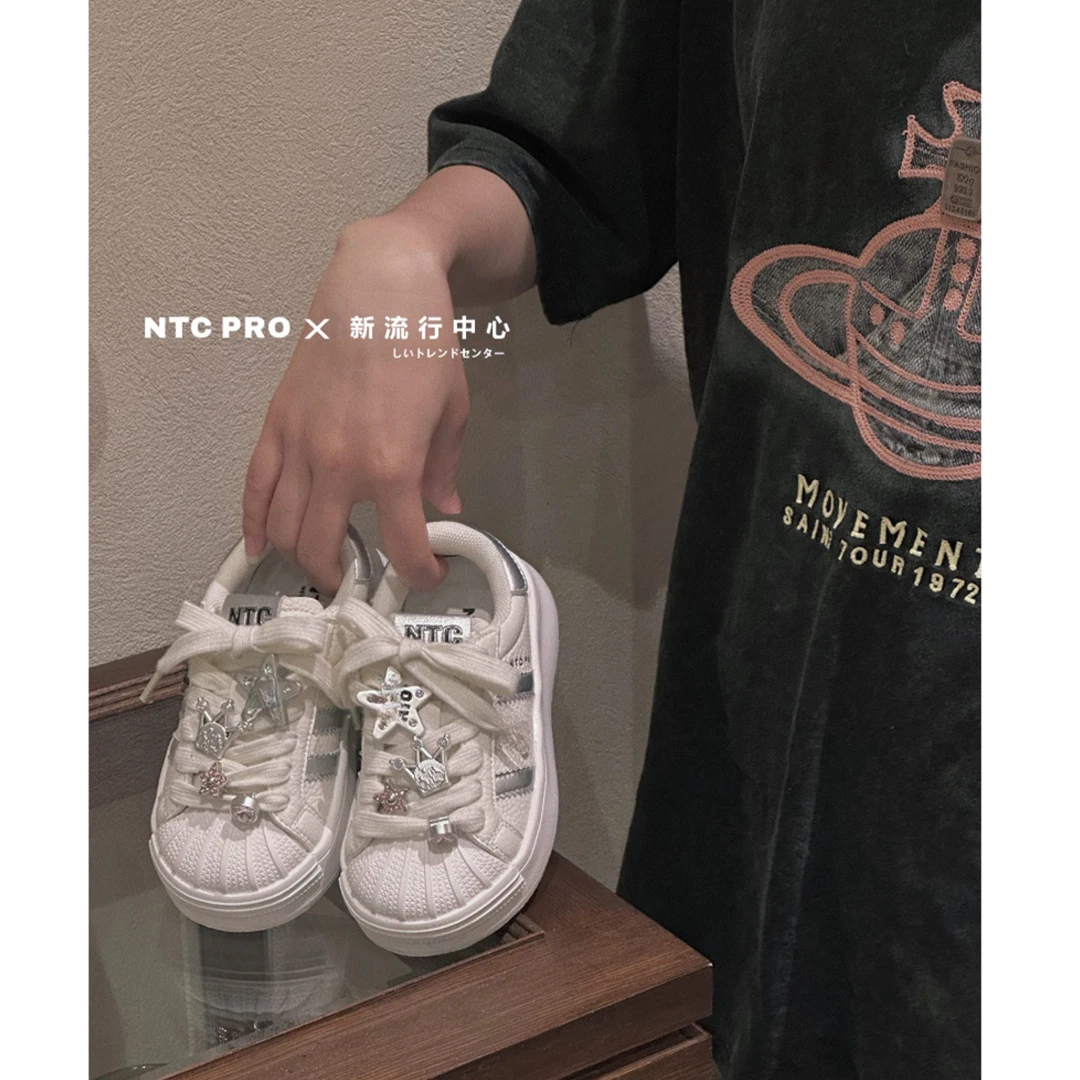 【haobaby童鞋】2025FW星星钻钻三杠贝壳鞋8287