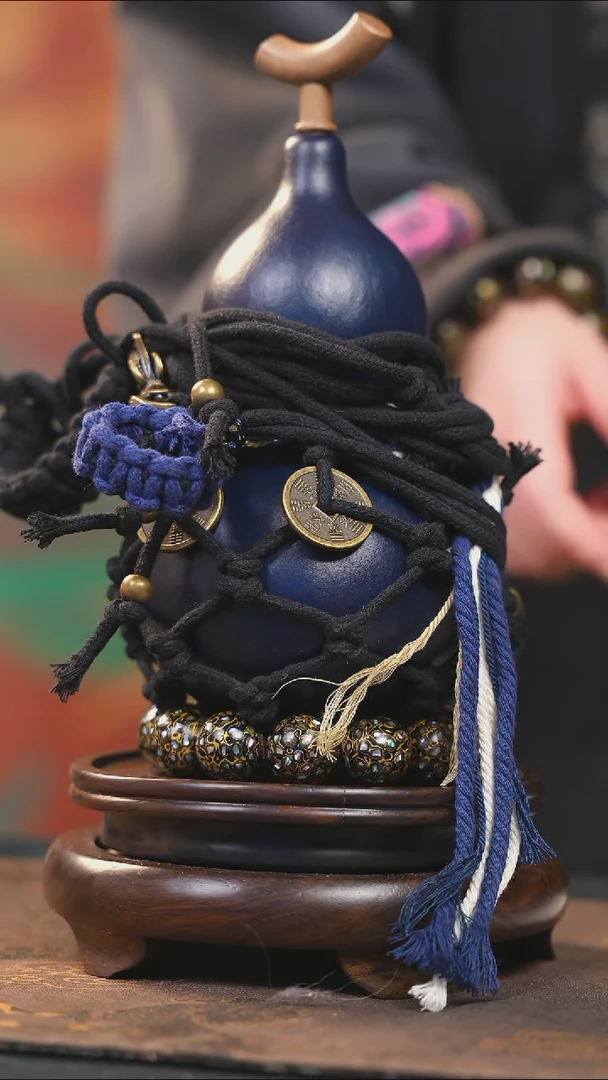 【闪购商品】YQ220大漆酒葫芦不包手串及旋转底座