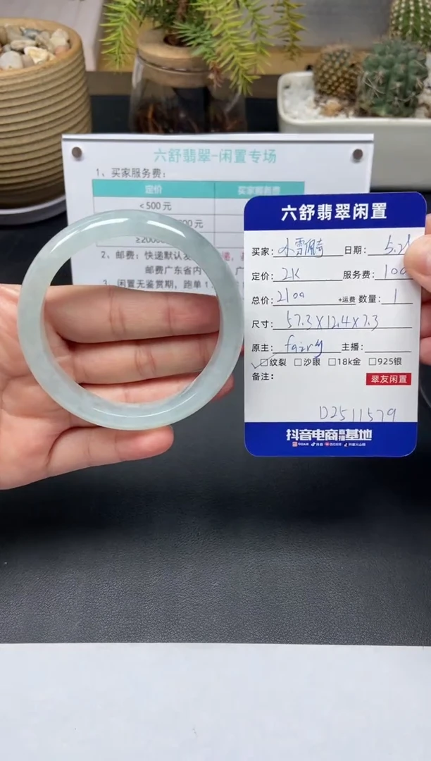 翡翠手镯未镶嵌D2511579
