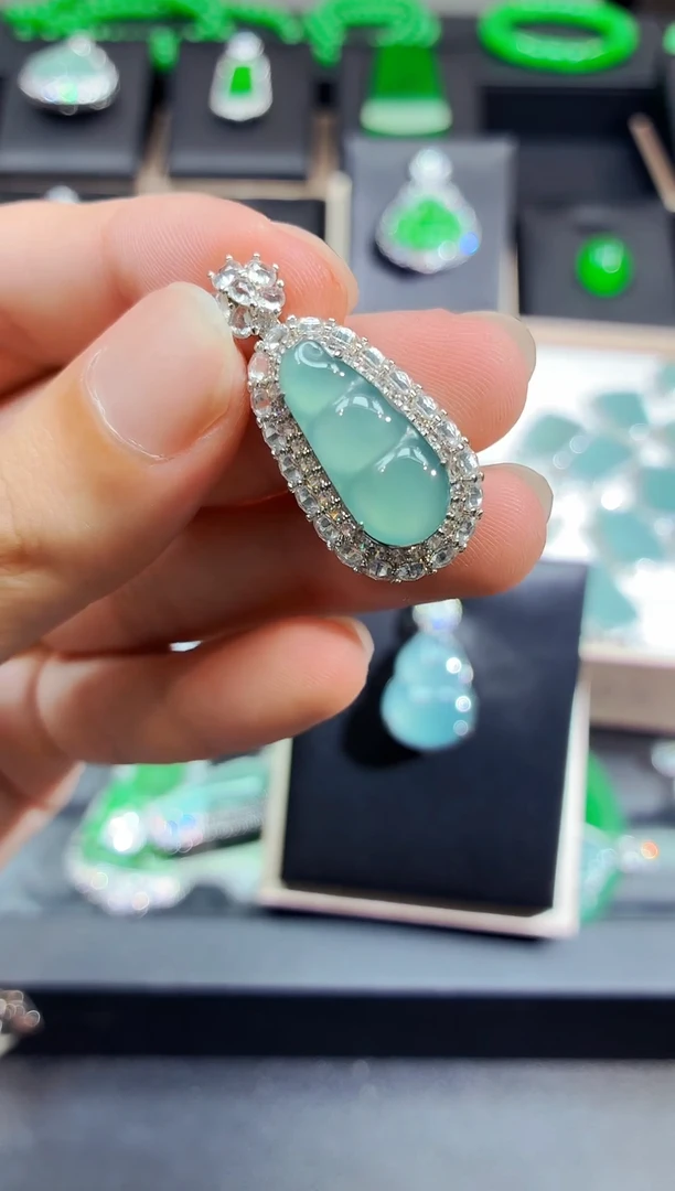 颈饰未镶嵌翡翠多样性发一2433