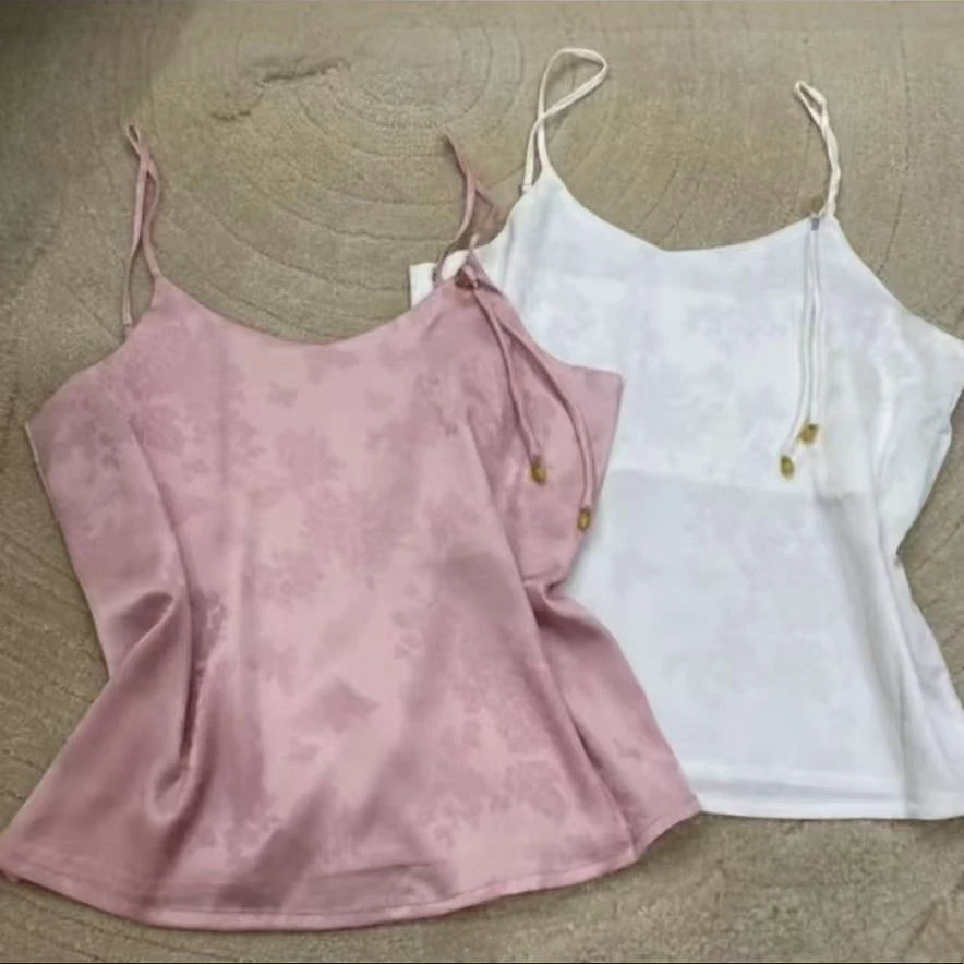 185新中式提花西装打底背心时尚新款气质国风吊带内搭上衣