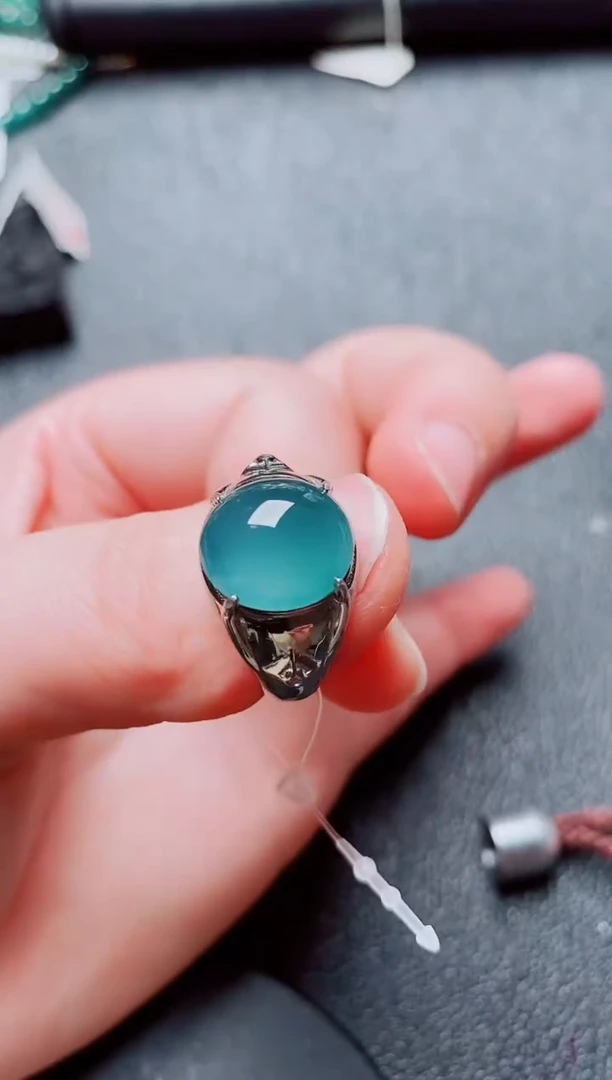 银S925镶嵌戒指翡翠1111