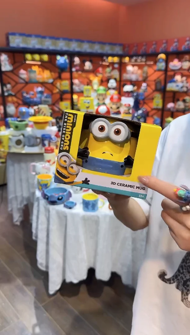 瓷片@@小黄人奥斗陶瓷水杯