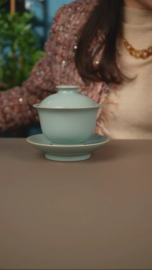 仿古v天气元宝盖碗一级