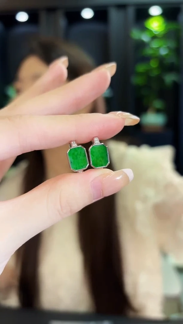 未镶嵌翡翠耳饰缅料A货/多样性发货/一件