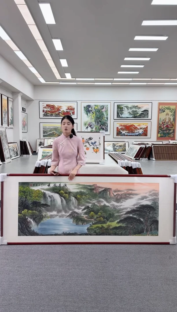 国画手绘 源远流长 219*88