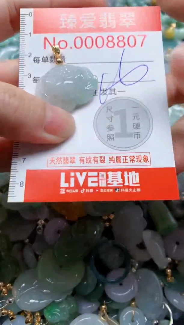 翡翠未镶嵌吊坠(不含链)8807