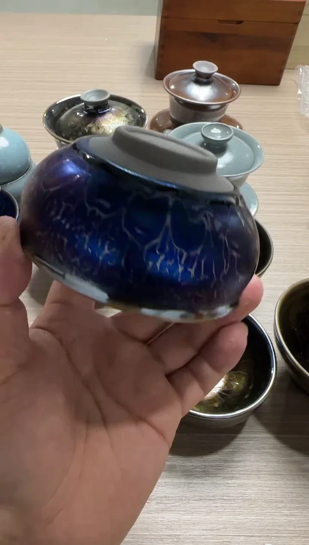 【闪购商品】茶盏蓝色妖姬香炉93 号