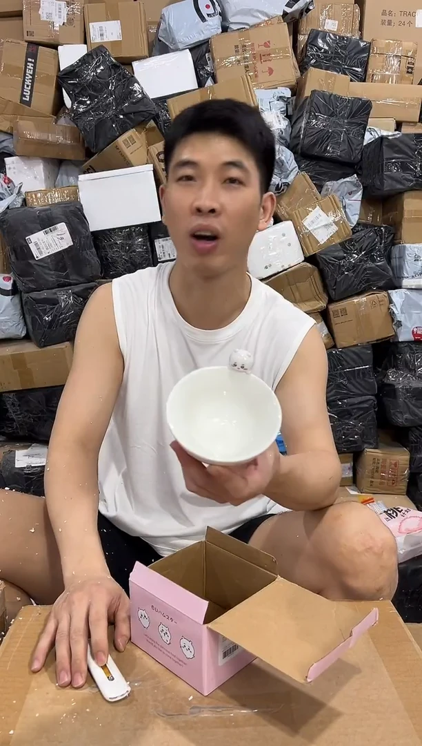 瓷片原盒吉伊公仔碗