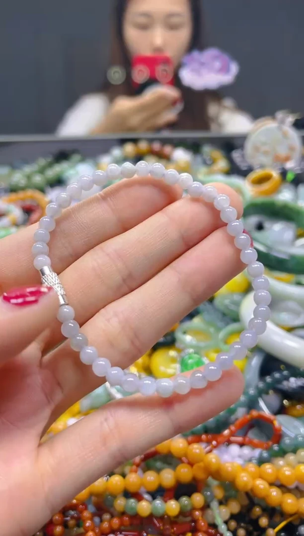颈饰未镶嵌翡翠4MM/Z/翡翠A货，一件也是批发价