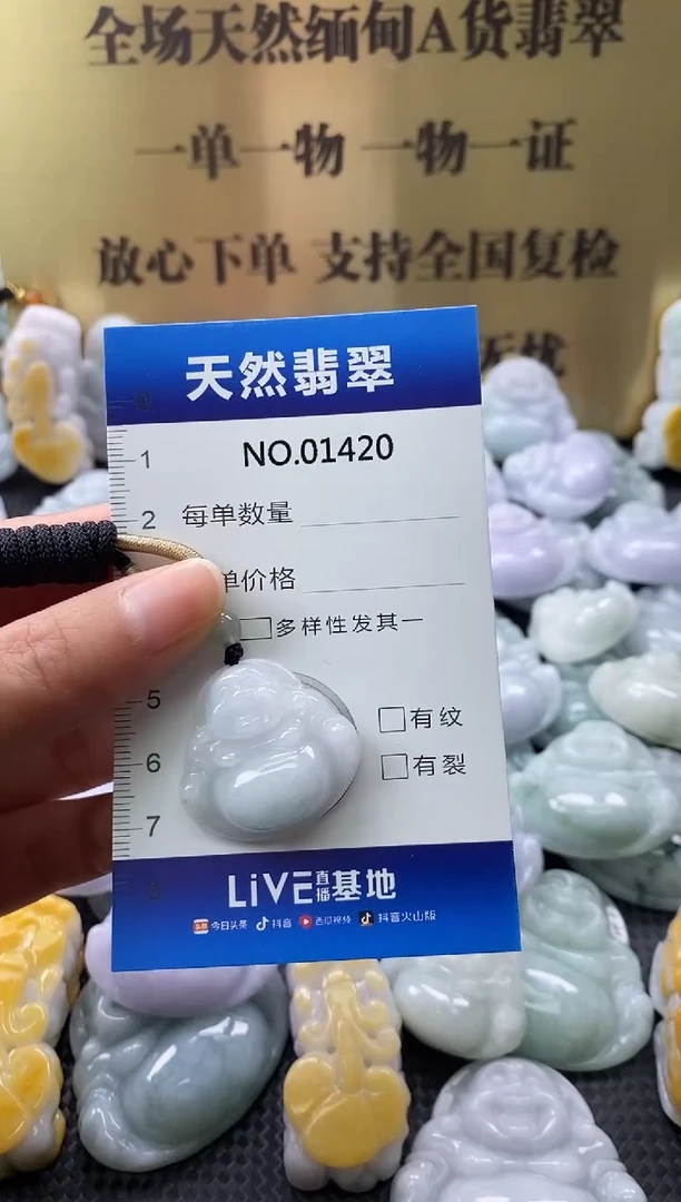 颈饰未镶嵌翡翠天然缅甸翡翠01420