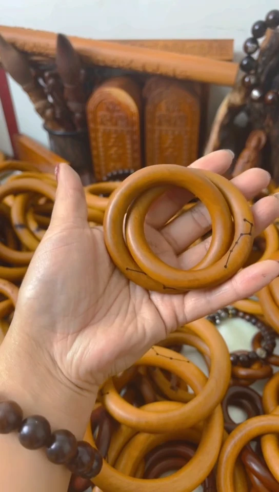 【闪购商品】枣木木雕乾坤圈40圈口物一拍