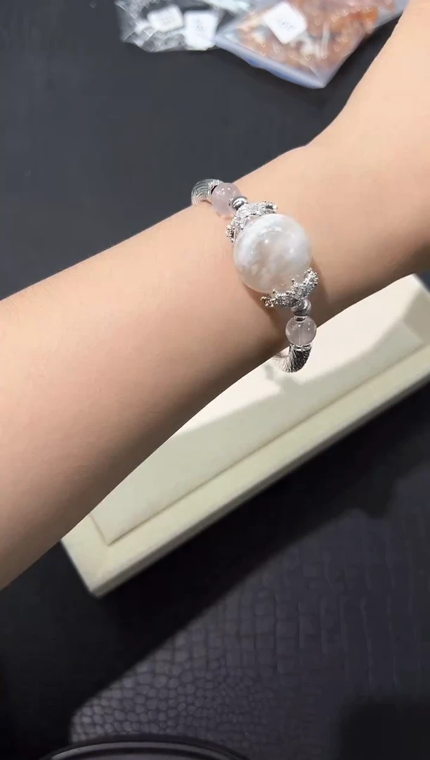 水晶手串未镶嵌22q多样性发其一【1条】默认微瑕
