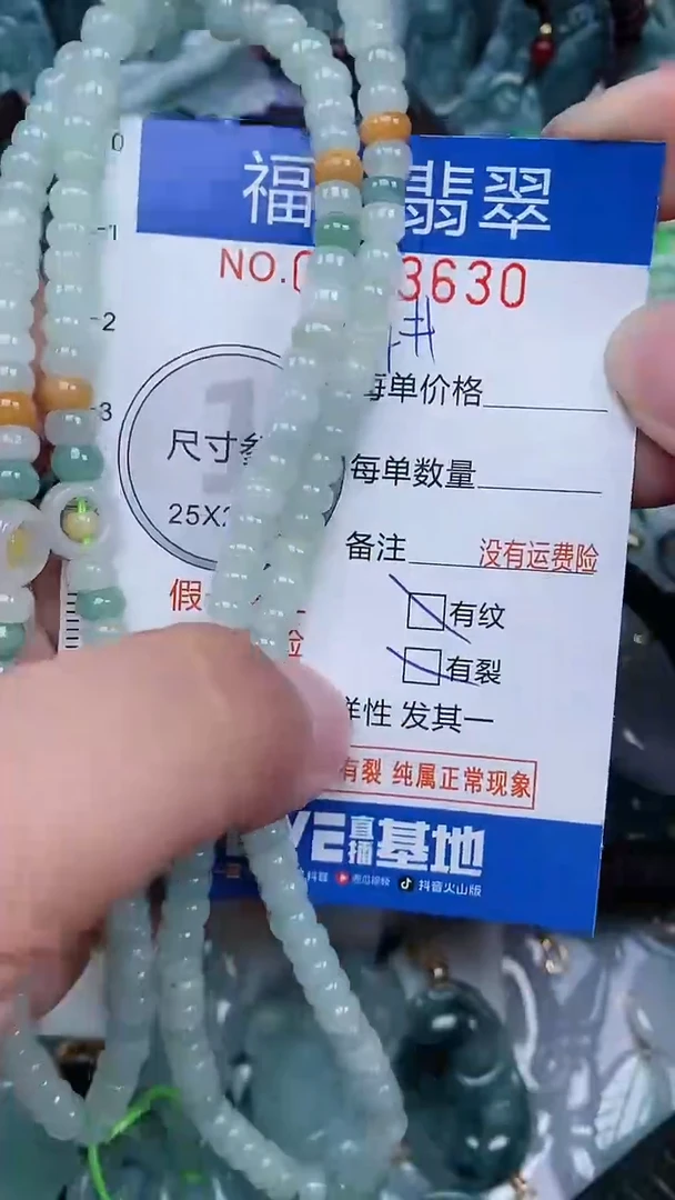 翡翠未镶嵌颈饰...0003630