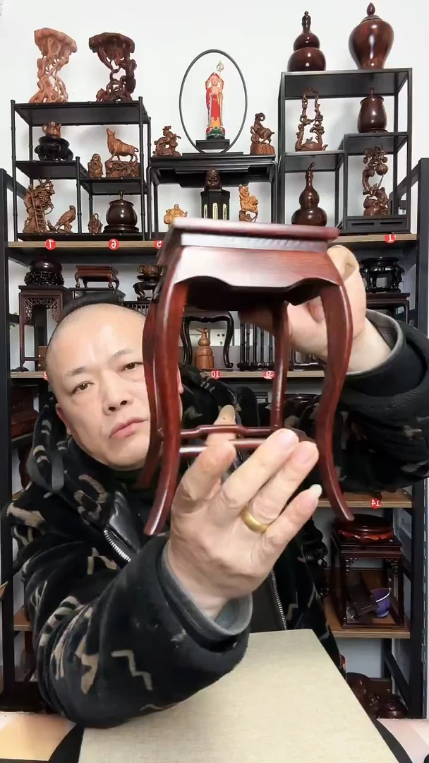 紫砂底座木11正方19.5高