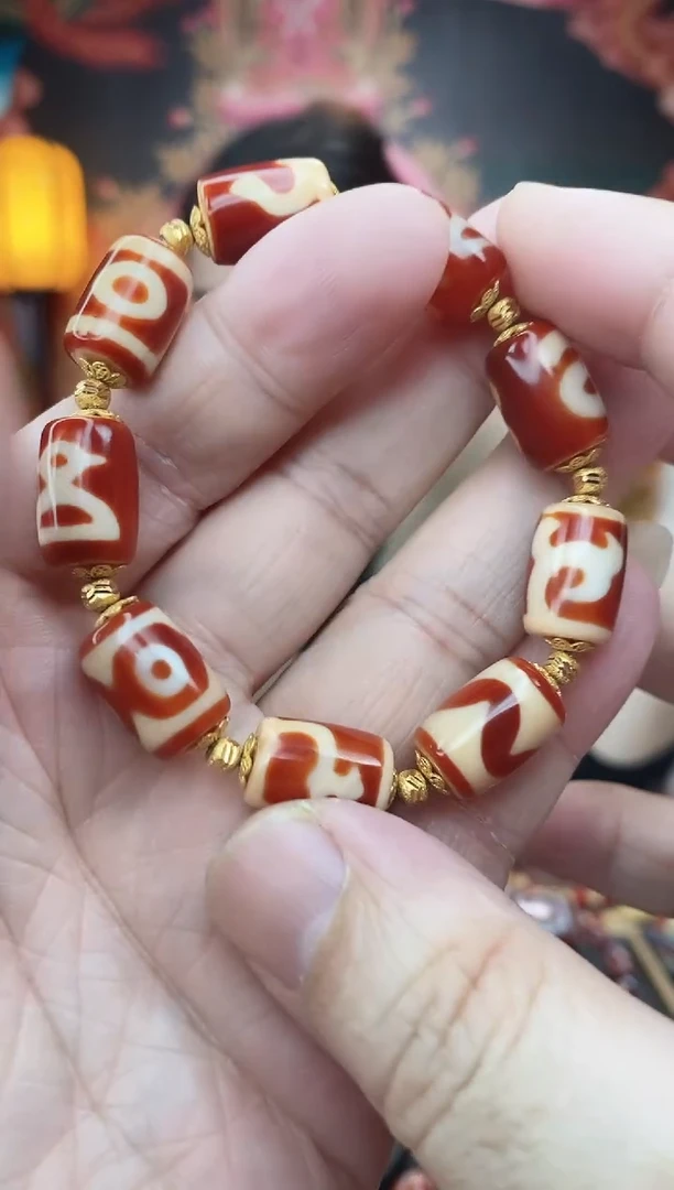 【闪购商品】玛瑙/玉髓手串银S925镶嵌玛瑙多宝手串