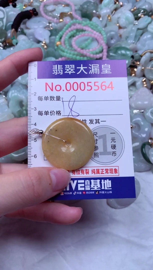 吊坠(不含链)未镶嵌翡翠5564
