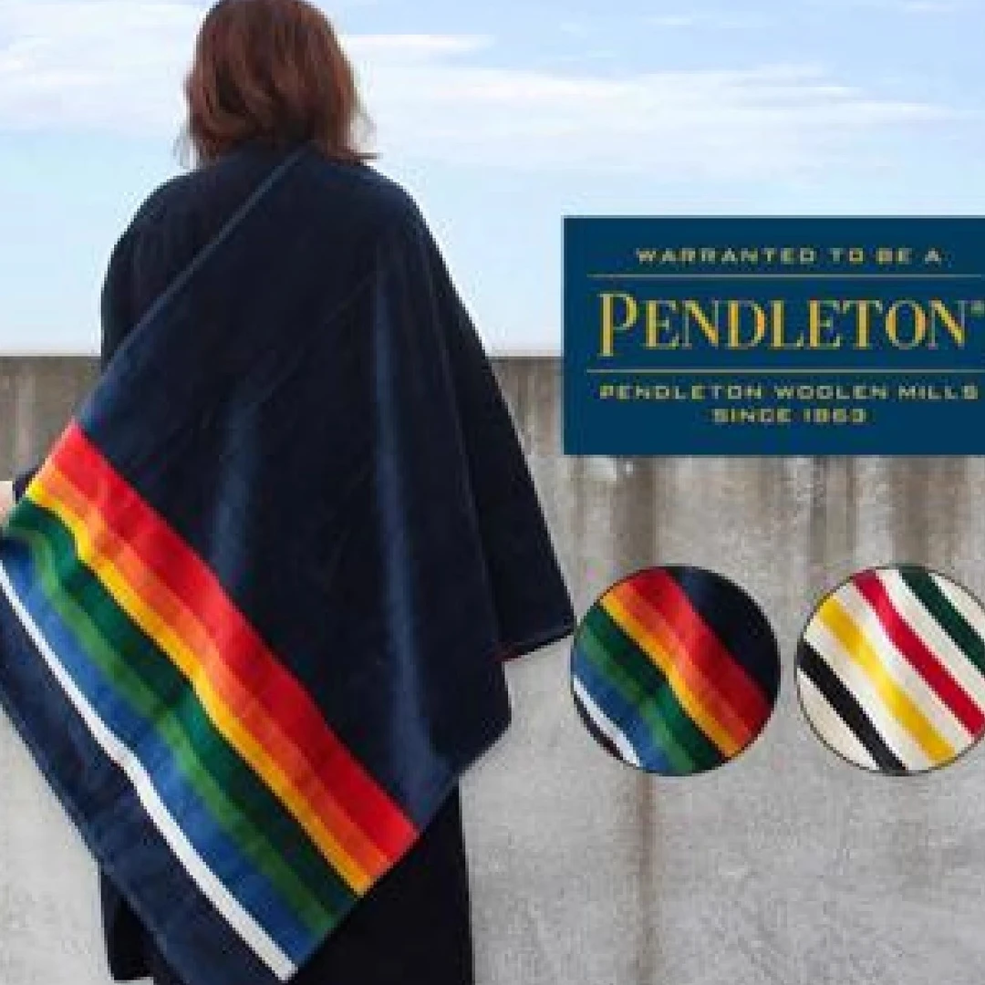 美国Pendleton复古纯棉提花浴巾SPA毛巾游泳露营吸水XB218