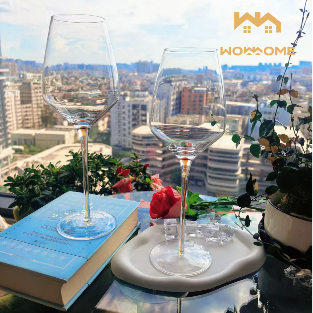 惊喜家2只挺内丝琥珀色水晶玻璃红酒杯香槟杯葡萄酒高脚杯高颜值