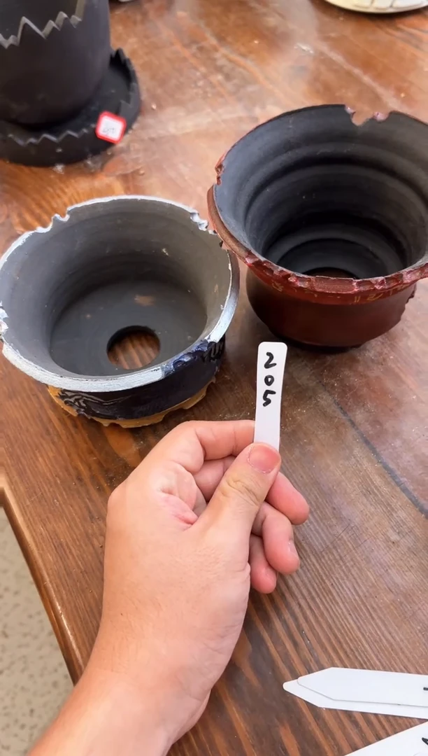 两***柚手工盆两个编码205