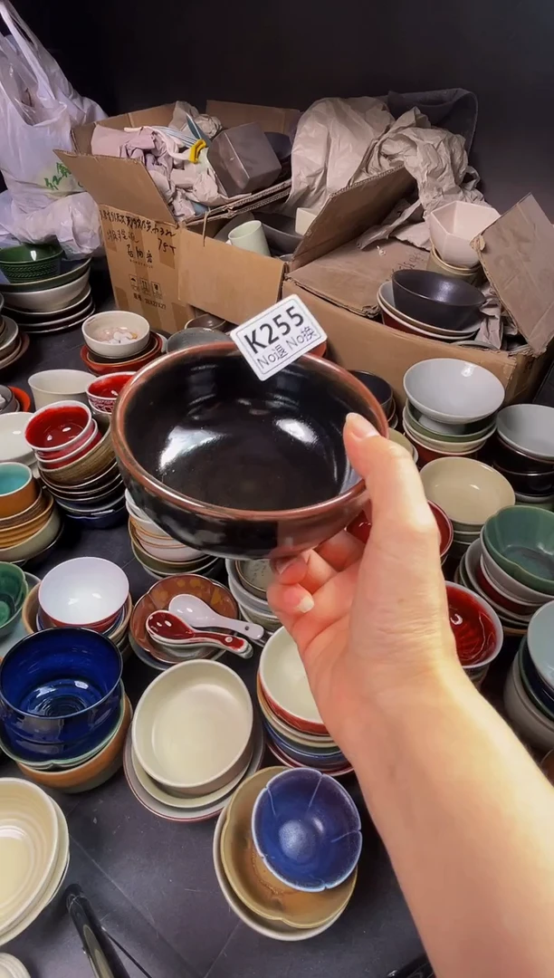 瓷片十*.k255天目色米饭碗福利