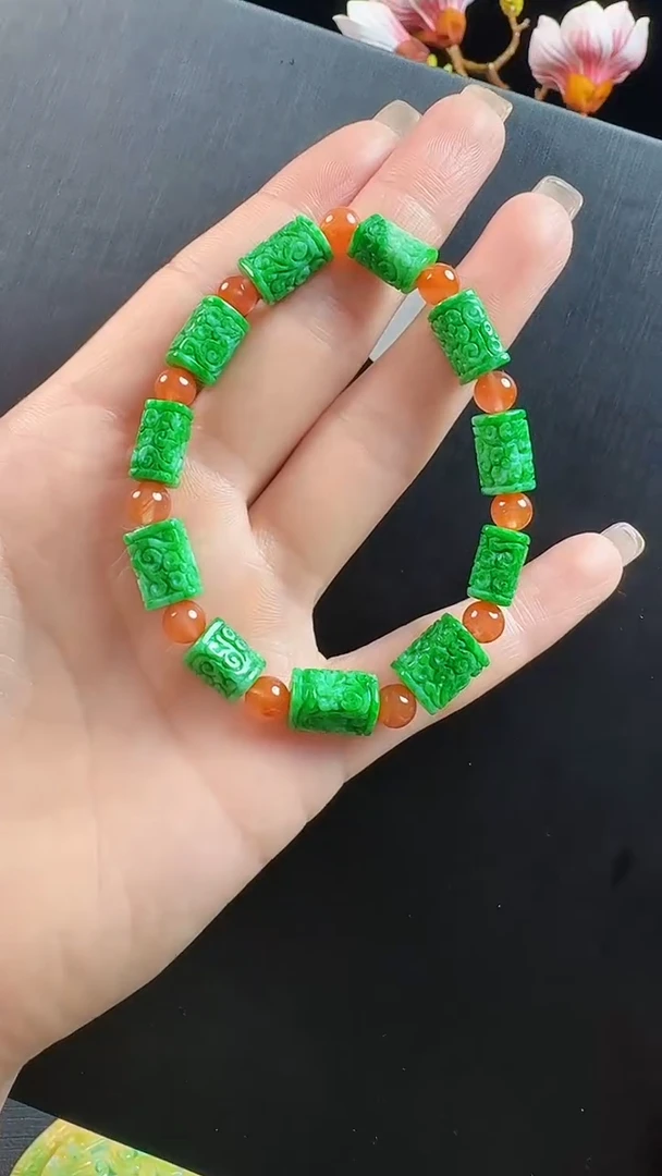 未镶嵌手串翡翠手串