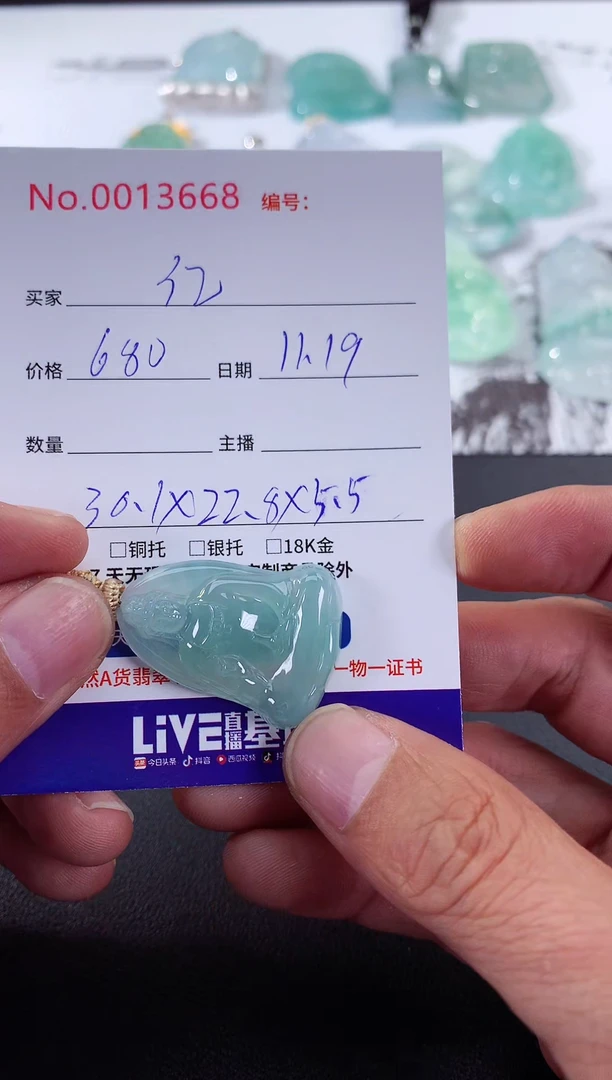 颈饰未镶嵌翡翠亿*亿