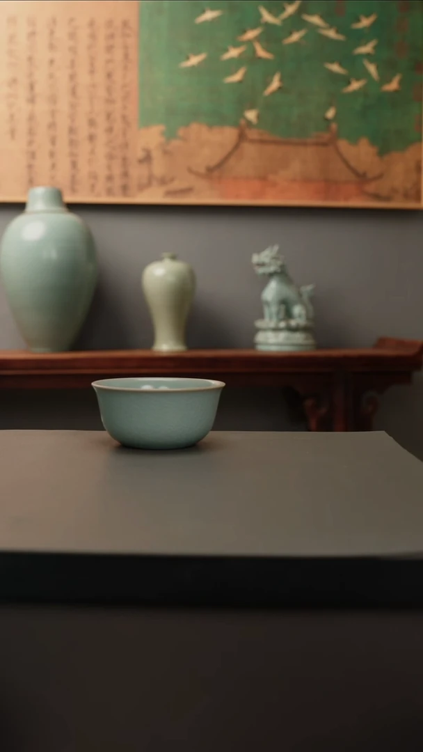 【闪购商品】杯仿古釉原矿 鸡缸杯