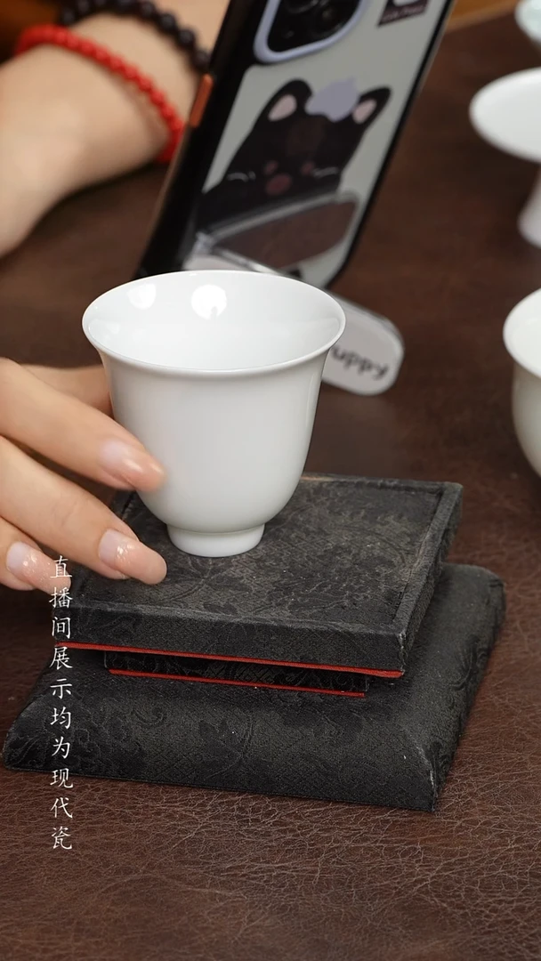 景德镇白胎闻香杯