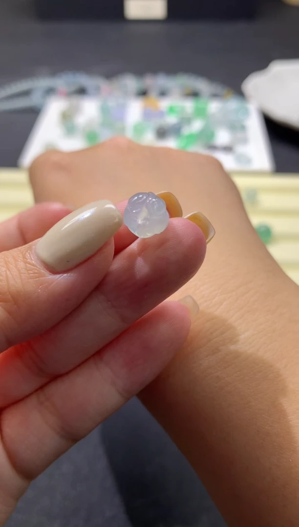 未镶嵌定制翡翠卡8.5mm