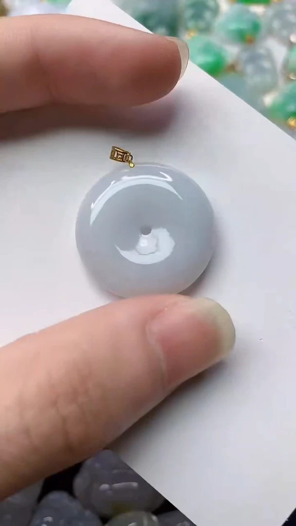 【闪购商品】翡翠颈饰18K金镶嵌19...........