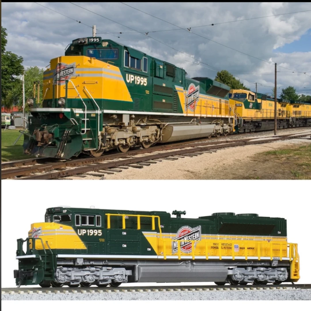 Kato N比例SD70Ace联合太平洋铁路UP1995 C&NW火车模型