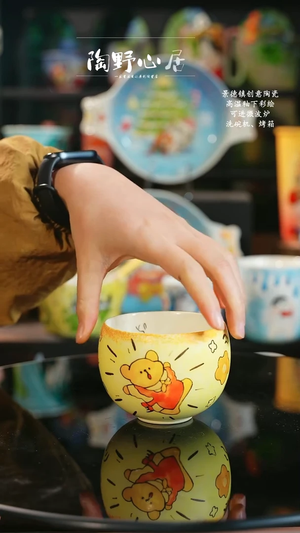 景德镇高温釉下彩纯手工手绘