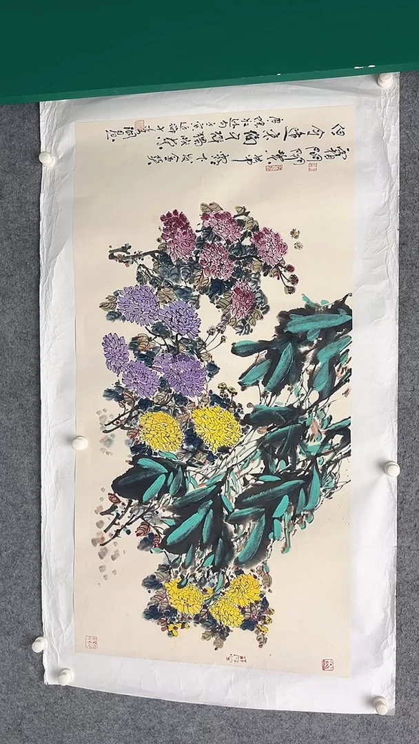 国画李纲-8平尺-花鸟国画-金