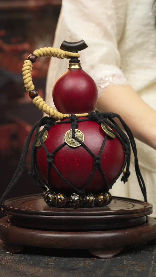 517号【800ML】大漆酒葫芦一物一拍