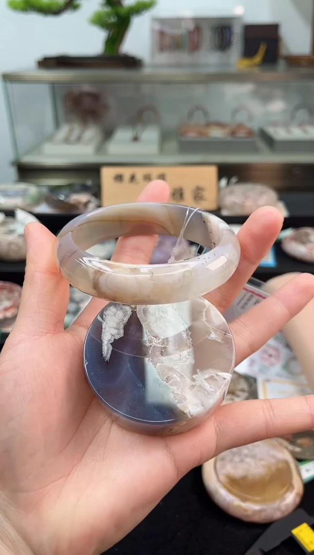未镶嵌手镯石英质玉62圈口（赠品镯心）125623