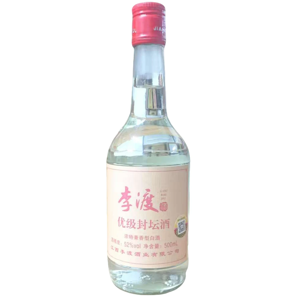 李渡优级封坛酒52度500mL*1瓶浓特兼香型纯粮酿造白酒52度500mL
