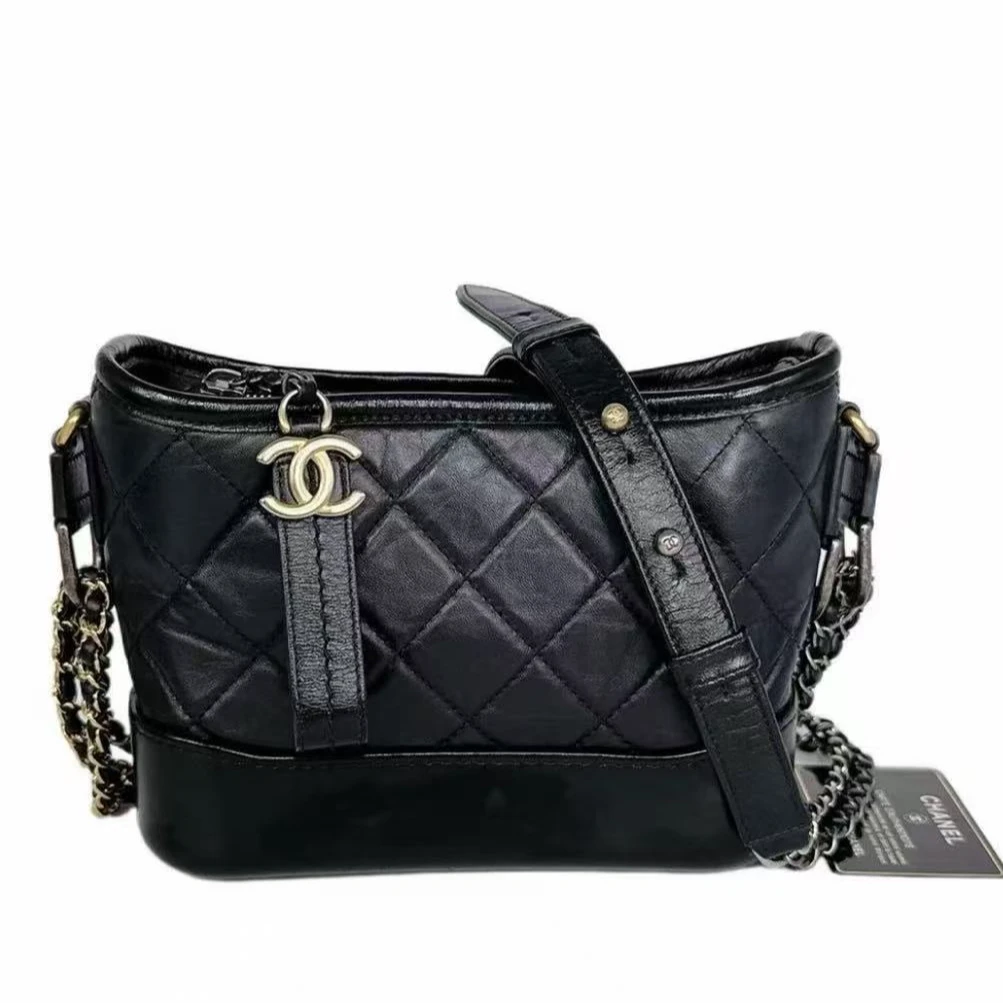 95新 Chanel/香奈儿 【安则专属】黑色小号流浪包