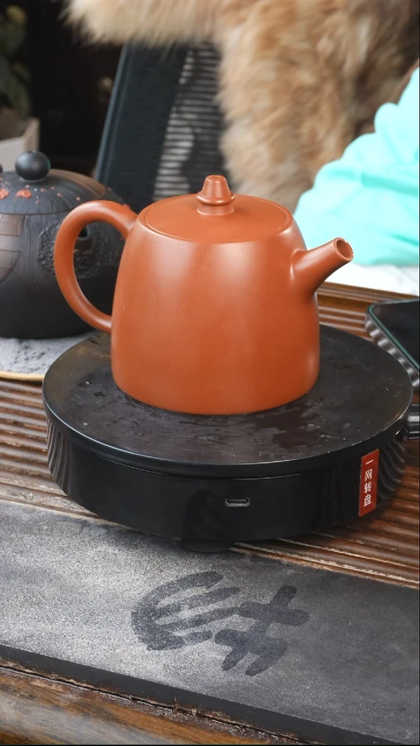 简*建水紫陶复烧汉铎单壶