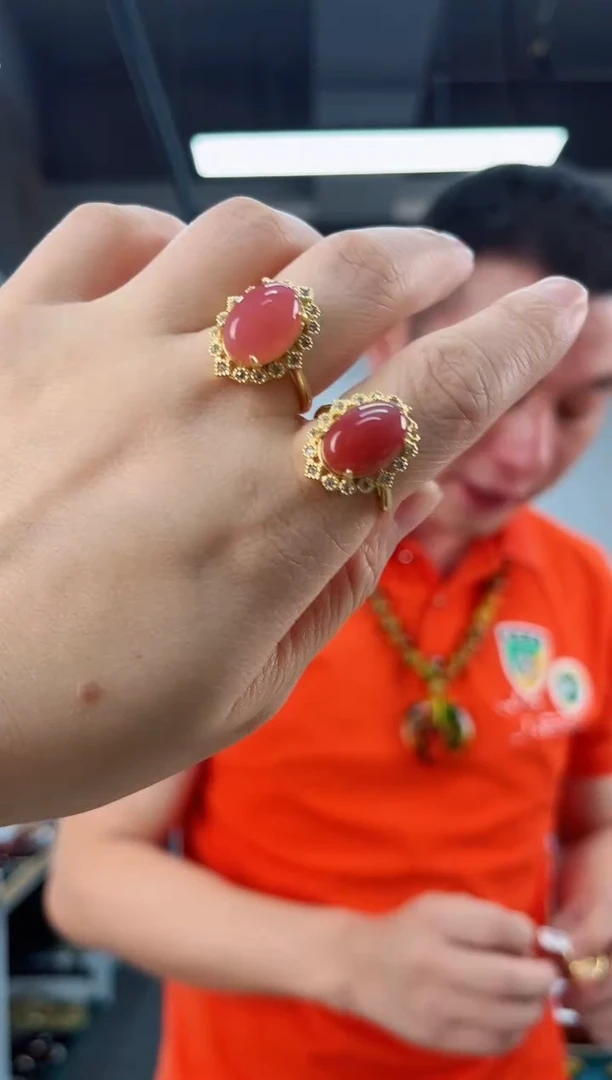 玛瑙/玉髓戒指未镶嵌盐源戒指多样性发