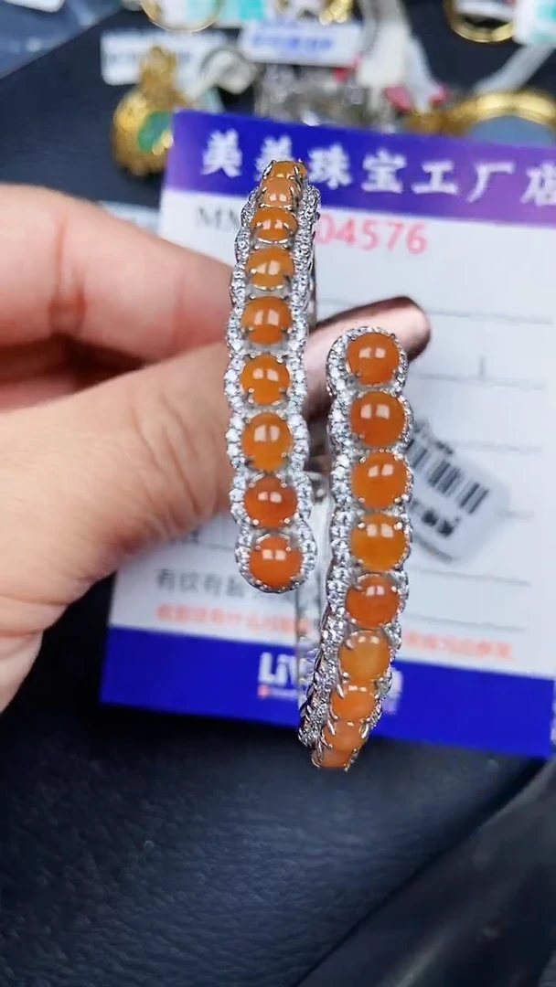 颈饰银S925镶嵌翡翠4576