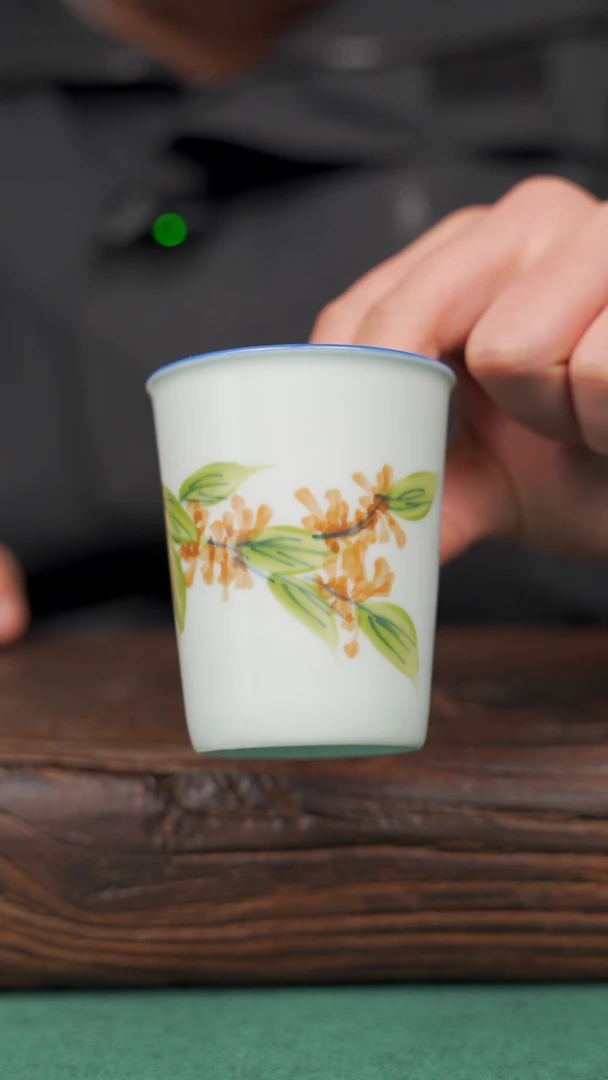 【闪购商品】瓷片10景德镇杯釉下手工手绘瓷器