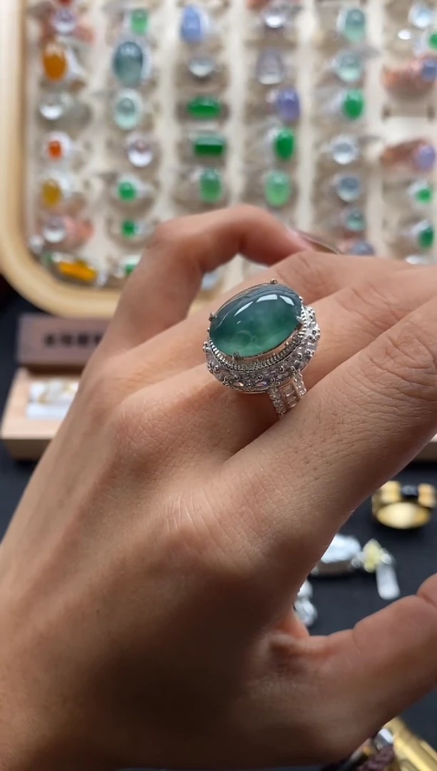 未镶嵌戒指翡翠缅甸天然a货翡翠