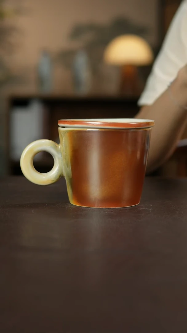 杯景德柴烧手作多人瑕疵