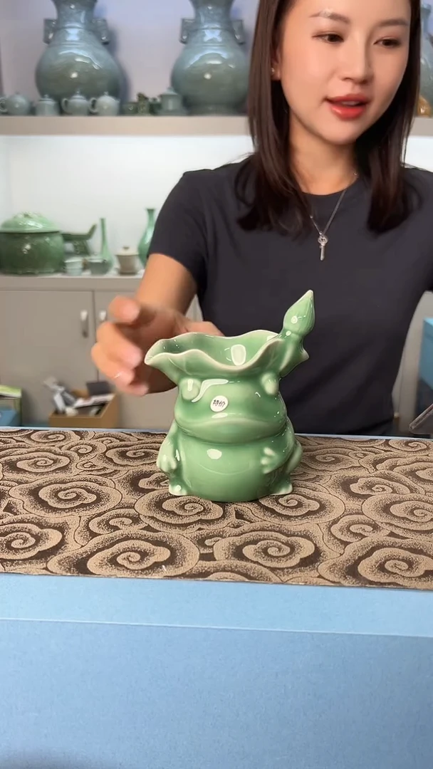 龙泉云间青瓷小米茶器