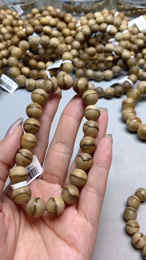 手串沉香达拉干圆珠单圈1.1+虎皮多样性发其一